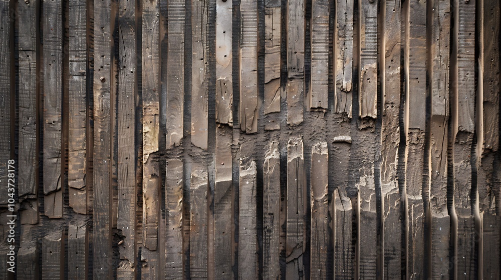 Fototapeta premium Wood plank brown texture background, wood planks wall