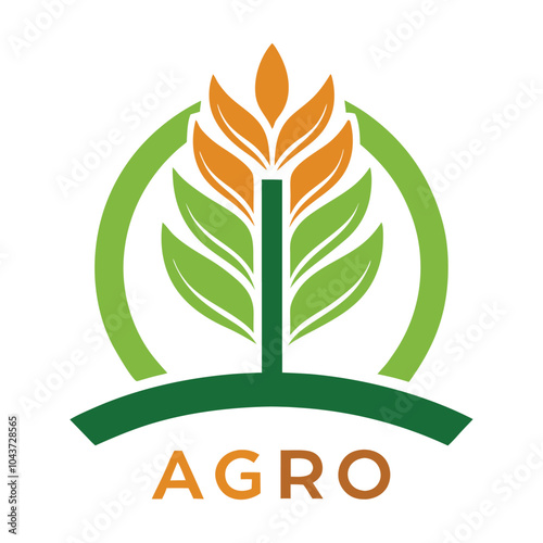 A Natural Agro Farm Project Logo Icon Illustration designed with sustainable tree, leaf icon