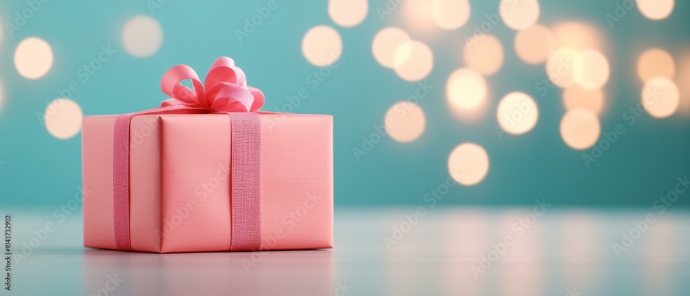 pink gift box with bow pink gift box with bow