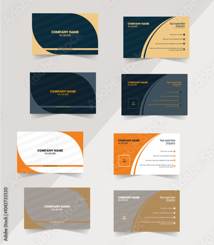 Luxury and professional business card template design.