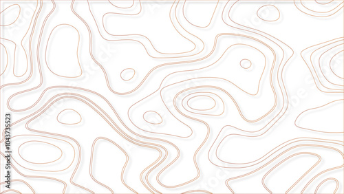 Topographic map. Contour abstract background. Vector illustration.