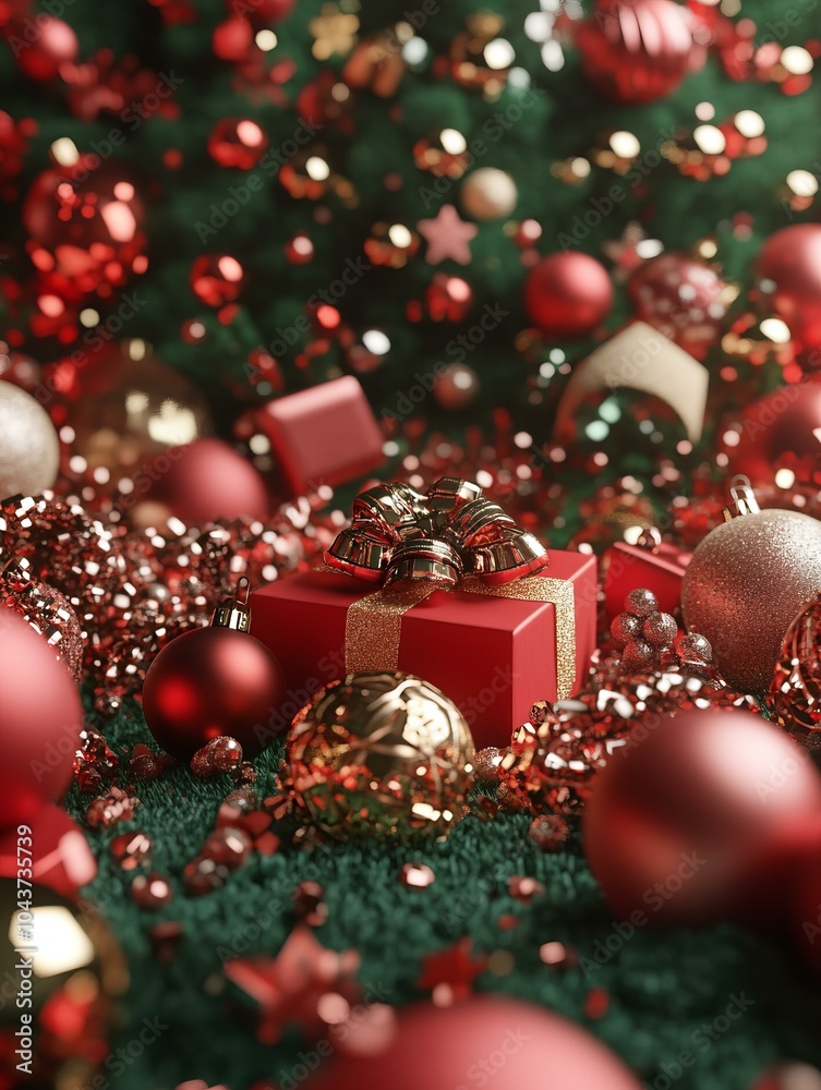 red gold Christmas balls red gold Christmas balls