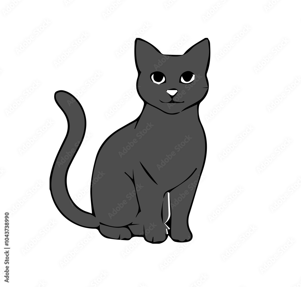 Obraz premium black cat