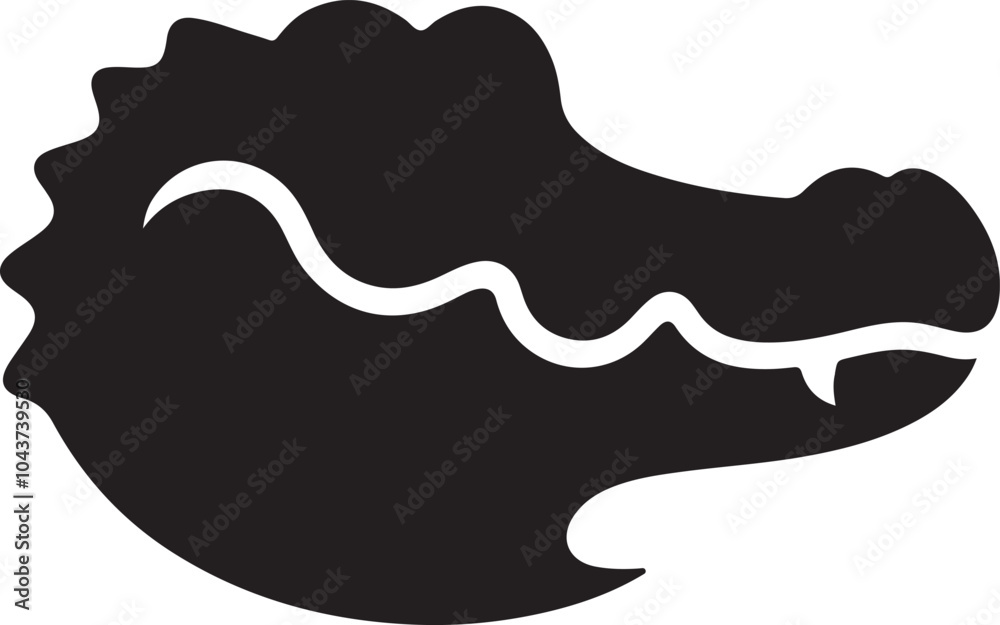alligator head logo silhouette vector art illustration alligator head logo silhouette vector art illustration