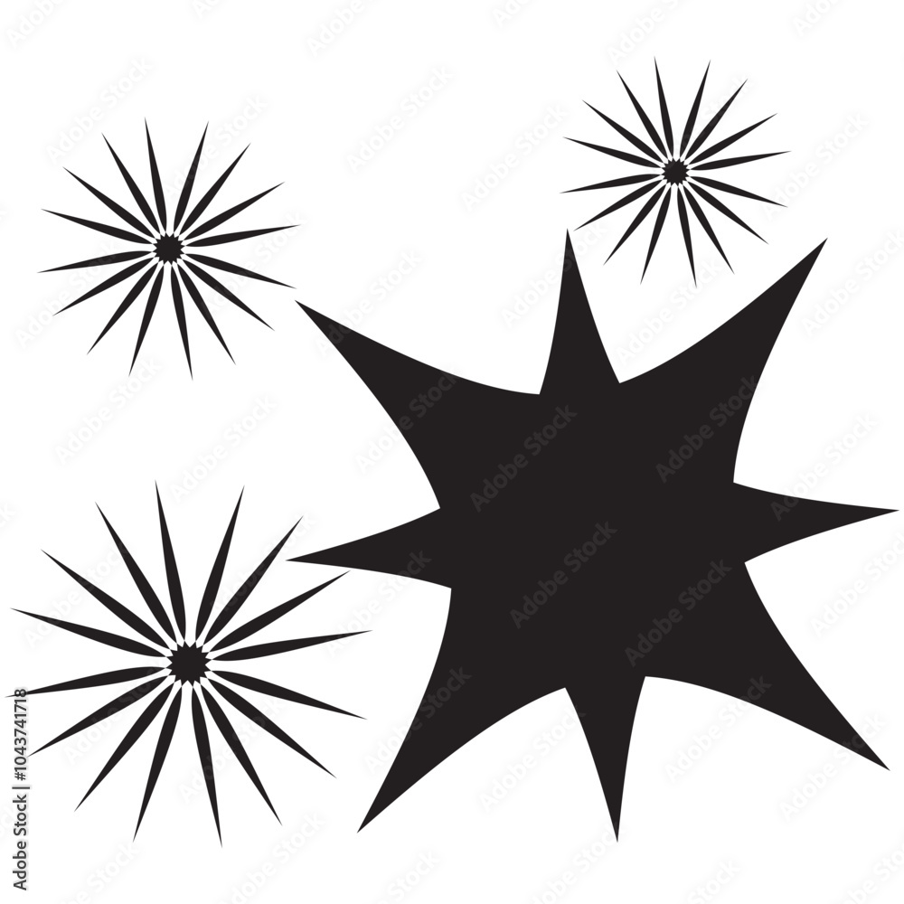 Obraz premium sparkle star icon. simple star burst symbol. vector illustration. EPS 10/AI