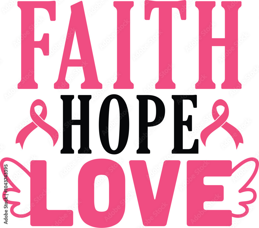 Breast Cancer T-shirt Design, Breast Cancer Awareness, Inspirational Breast Cancer Survivor T-Shirt, Hope and Strength Pink Ribbon, Support Breast Cancer Fighters, Faith Over Fear, Warrior Woman. Breast Cancer T-shirt Design, Breast Cancer Awareness, Inspirational Breast Cancer Survivor T-Shirt, Hope and Strength Pink Ribbon, Support Breast Cancer Fighters, Faith Over Fear, Warrior Woman.