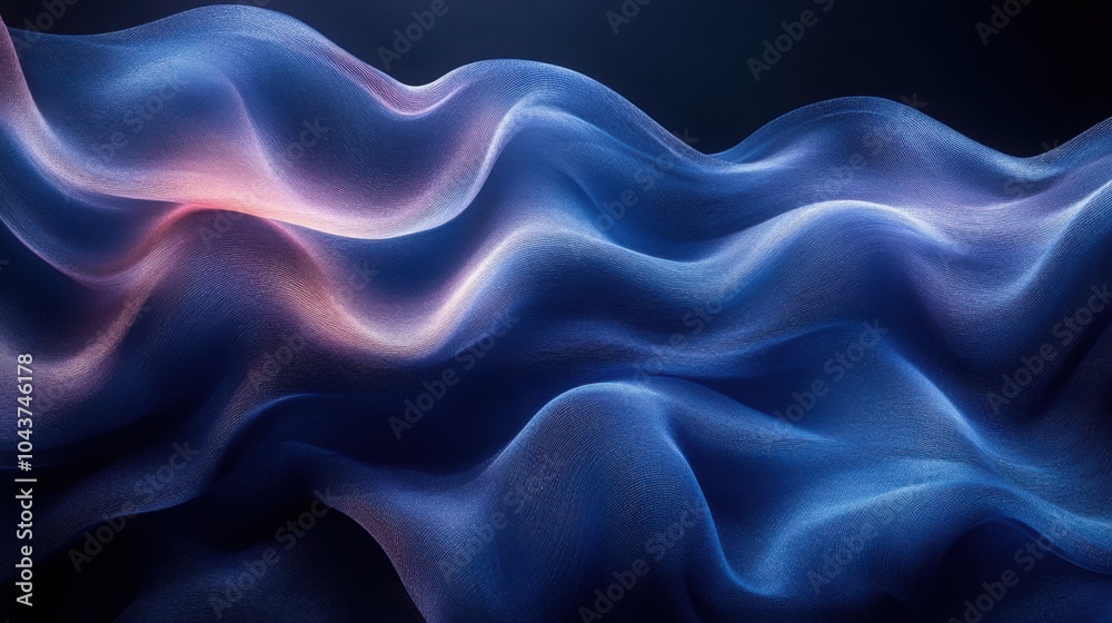 Fototapeta premium Vibrant Blue-Black Abstract Gradient Background for Modern Design Projects and Visual Aesthetics