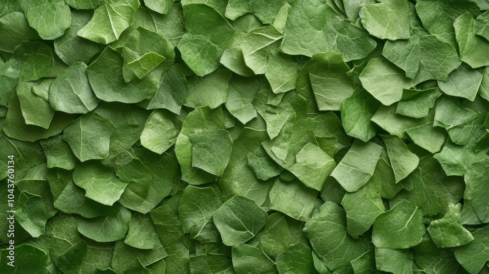 Fototapeta premium Vibrant green leaf texture background for nature-themed designs
