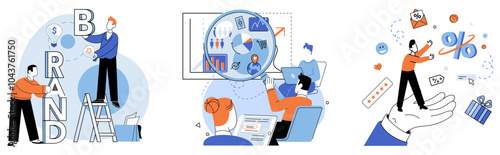 Corporate identity vector illustration. Personality, heartbeat, pulsates through veins corporation, defining its spirit Development, evolution, propels corporation forward, adapting to changing