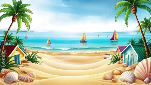 Astonishing seacoast wallpaper featuring a peaceful beach at sunrise