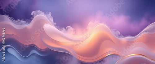 Ethereal Mists and Waves: Abstract Oceanic Gradient with Soft Light and Shadow, Ideal for Digital Art and Wallpapers