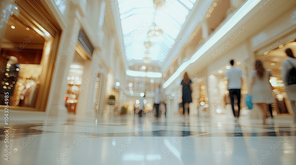 An upscale department store background with bright, polished tones and blurred shoppers, capturing the essence of a high-end retail environment. An upscale department store background with bright, polished tones and blurred shoppers, capturing the essence of a high-end retail environment.