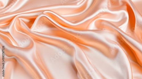 peach satin fabric textured background