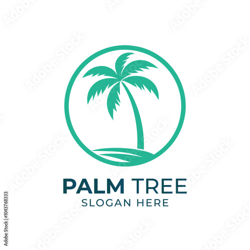 Wallpaper Mural  palm tree logo template
 Torontodigital.ca