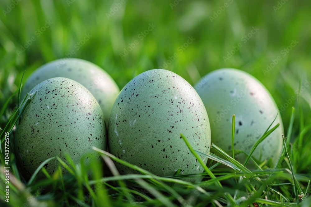 Green Meadow Easter Egg: Festive Colorful Egg Painted in Grass Green Meadow Easter Egg: Festive Colorful Egg Painted in Grass