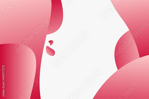 Composition of pink and white dynamic fluid shapes. Trendy modern background design for covers, landing pages, brochures, magazines, social media, banners, business cards, wallpapers and more. Eps10 v