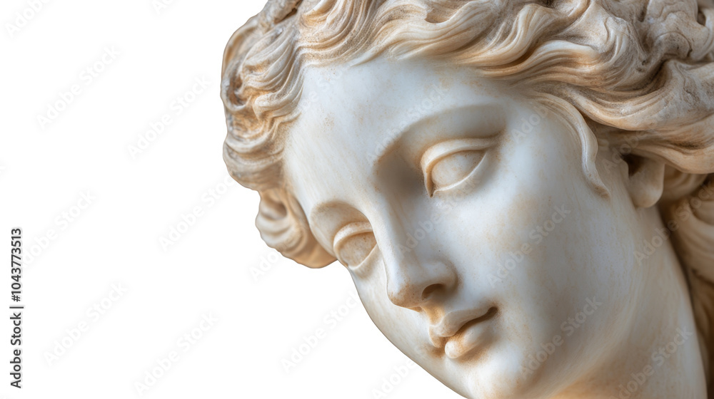 Obraz premium Renaissance Statue, Aphrodite from Greek Mythology, also known as Venus in Roman Mythology. She is the goddess of love, beauty, and desire.