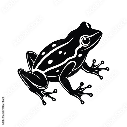 Frog Silhouette Vector Illustration