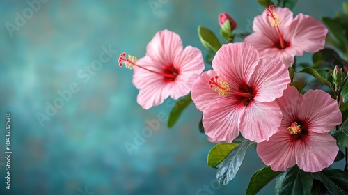 Wallpaper Mural Vibrant Tropical Hibiscus Flower - Perfect for Tropical Themed Designs or Botanical Illustrations Torontodigital.ca