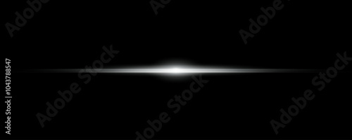 Particle motion effect. Magic of moving fast lines. White special effect, speed line. Laser beams, horizontal silver light rays. Beautiful glow light flare and spark dust. Vector illustration.