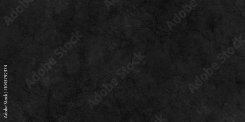 Abstract black stone wall texture grunge rock . dark gray background backdrop. wide panoramic banner. old wall stone for dark black distressed grunge blackboard, chalkboard rough concrete wall.