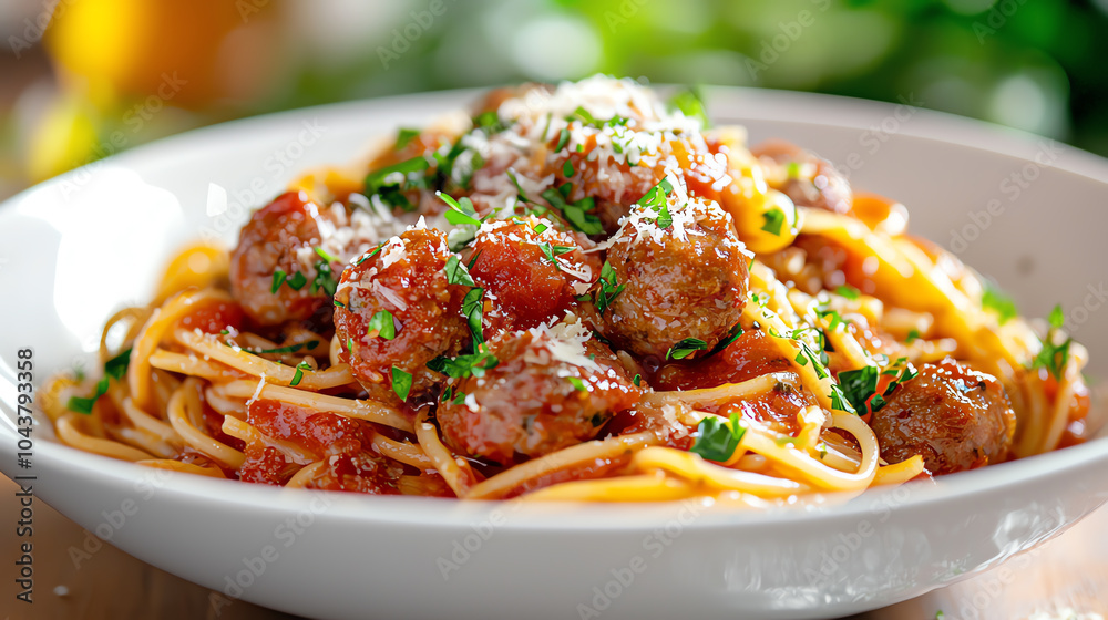 Delicious spaghetti and meatballs a classic italian comfort food recipe Delicious spaghetti and meatballs a classic italian comfort food recipe