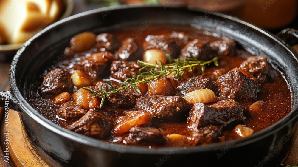French Beef Bourguignon: A Traditional Culinary Classic Dinner Dish French Beef Bourguignon: A Traditional Culinary Classic Dinner Dish