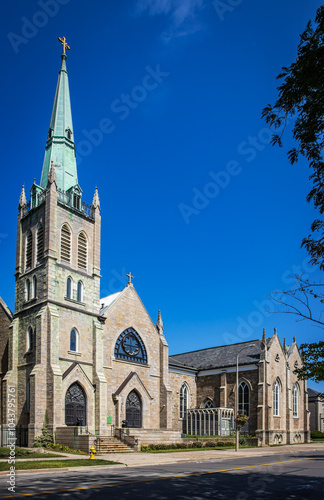 View of the Cathedral of St. Catherine of Alexandria, St. catharines, ontario, Canada photo