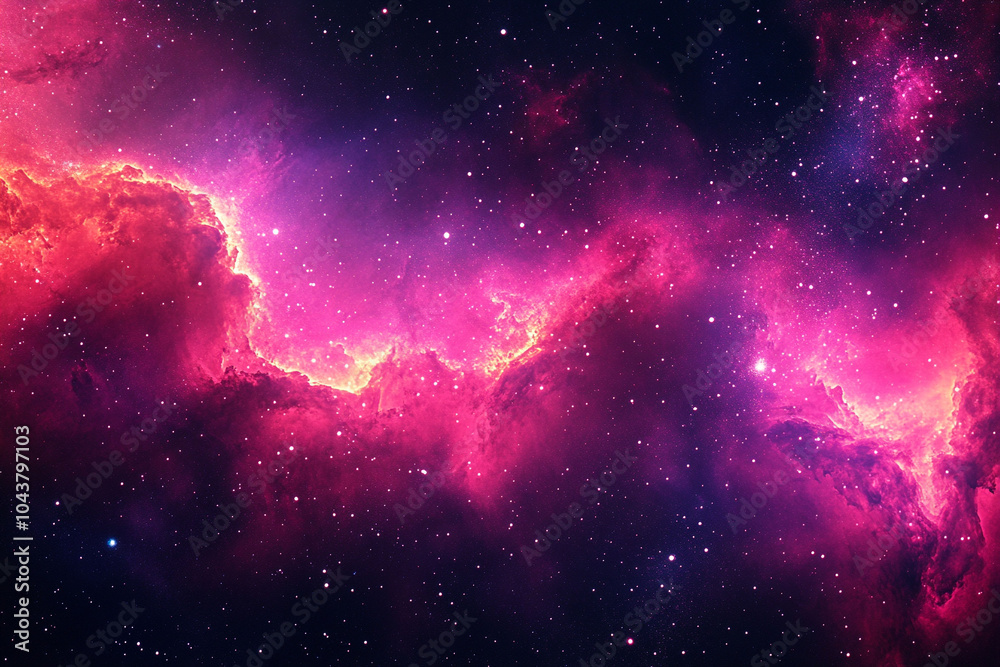 Fototapeta premium Universe galaxy background, space stars wallpaper art