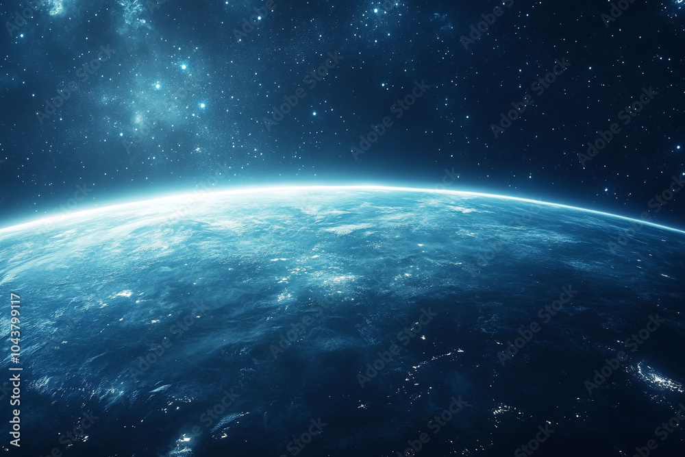 Obraz premium Universe galaxy background, space stars wallpaper art