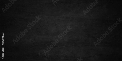 Dark Black background texture, old vintage charcoal black backdrop paper with watercolor. Abstract background with black wall surface, black stucco texture. Black gray satin dark texture luxurious.
