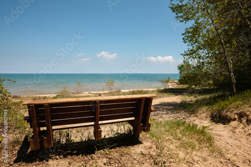 Overlooking Lake Michigan in Harrington Beach State Park, Belgium, Wisconsin