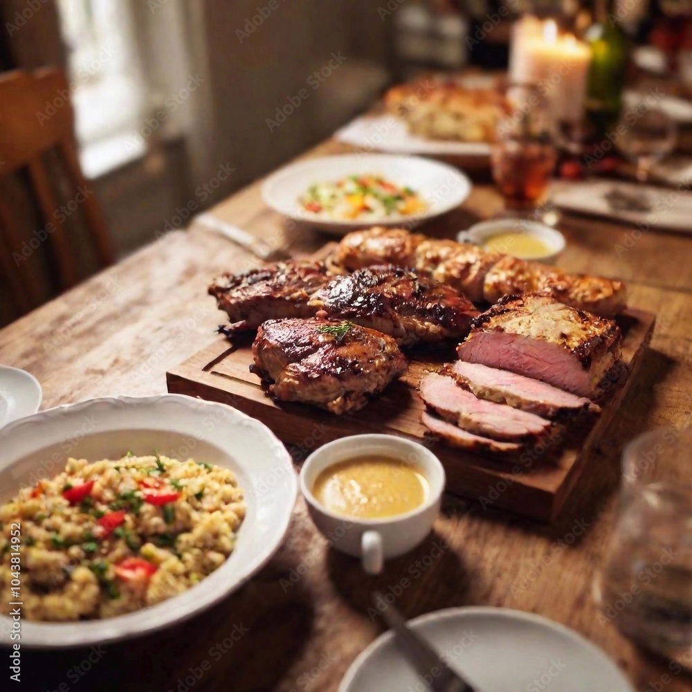 christmas food table set
