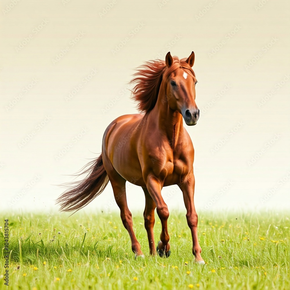 Fototapeta premium horse on the meadow