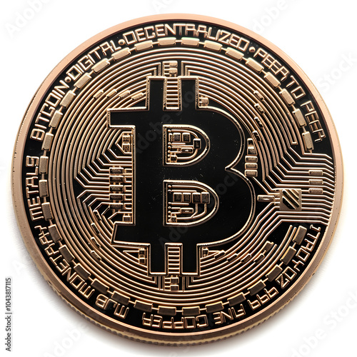Bitcoin is a digital decentralized peer to peer coin, symbolized by a distinctive logo and emblem. It is a revolutionary currency in the world of money