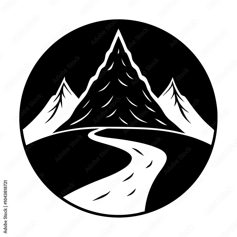 mountain with river mountain with river