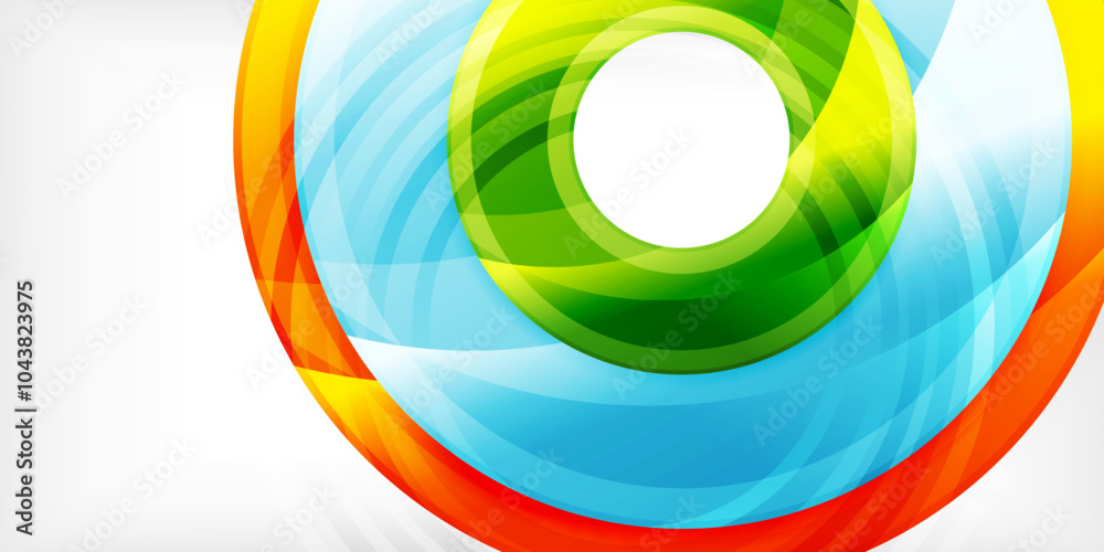 Obraz premium Circles, round elements, ring shapes premium background. Vector Illustration For Wallpaper, Banner, Background, Card, Book Illustration, landing page