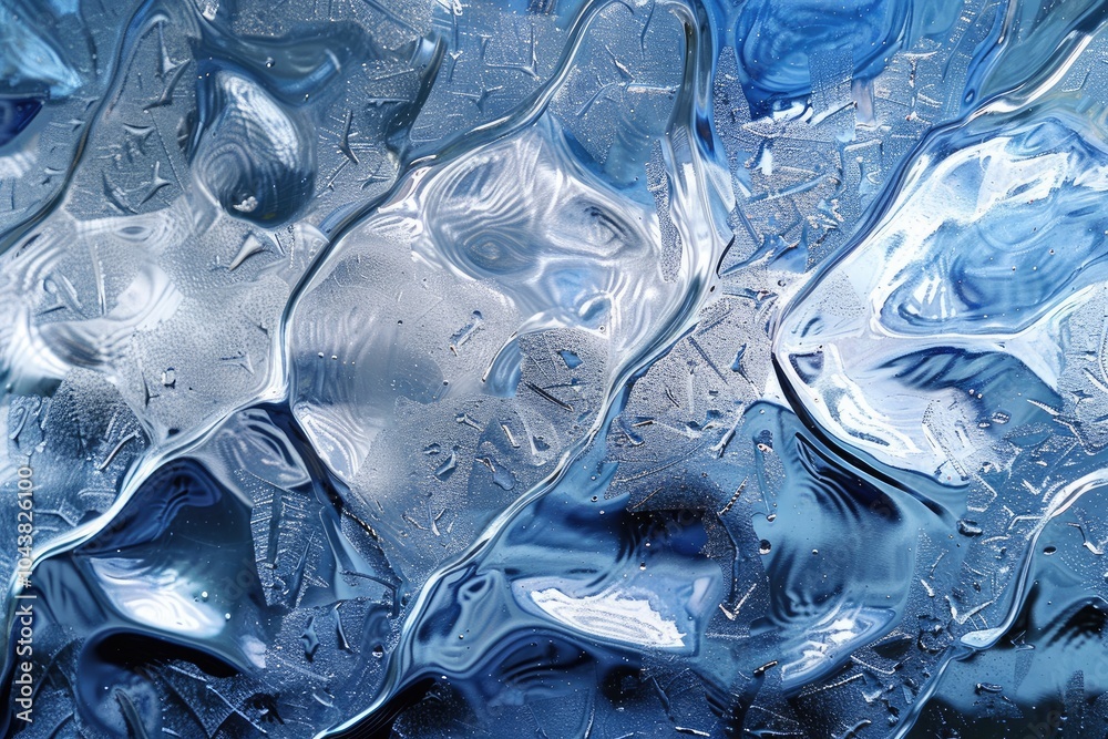 Abstract blue ice texture background. Perfect for designs emphasizing nature, cold, and winter. Abstract blue ice texture background. Perfect for designs emphasizing nature, cold, and winter.