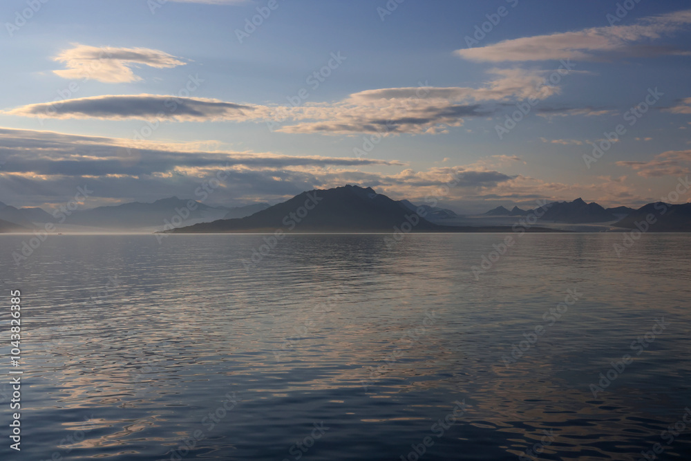 Fototapeta premium View of Krossfjordens in Svalbard