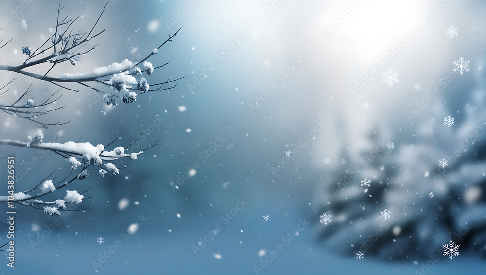Christmas tree in snow copy space background,Xmas tree in snowfall, Christmas Tree in Snowfall Christmas tree in snow copy space background,Xmas tree in snowfall, Christmas Tree in Snowfall