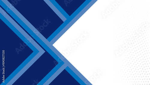 Blue business banner on white background