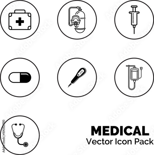 Medical Vector Icon Pack Set