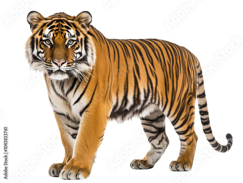 Wallpaper Mural Majestic adult tiger showcasing its striking orange and black striped coat. Torontodigital.ca