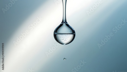 Elegant wallpaper featuring the beauty of water droplets in nature