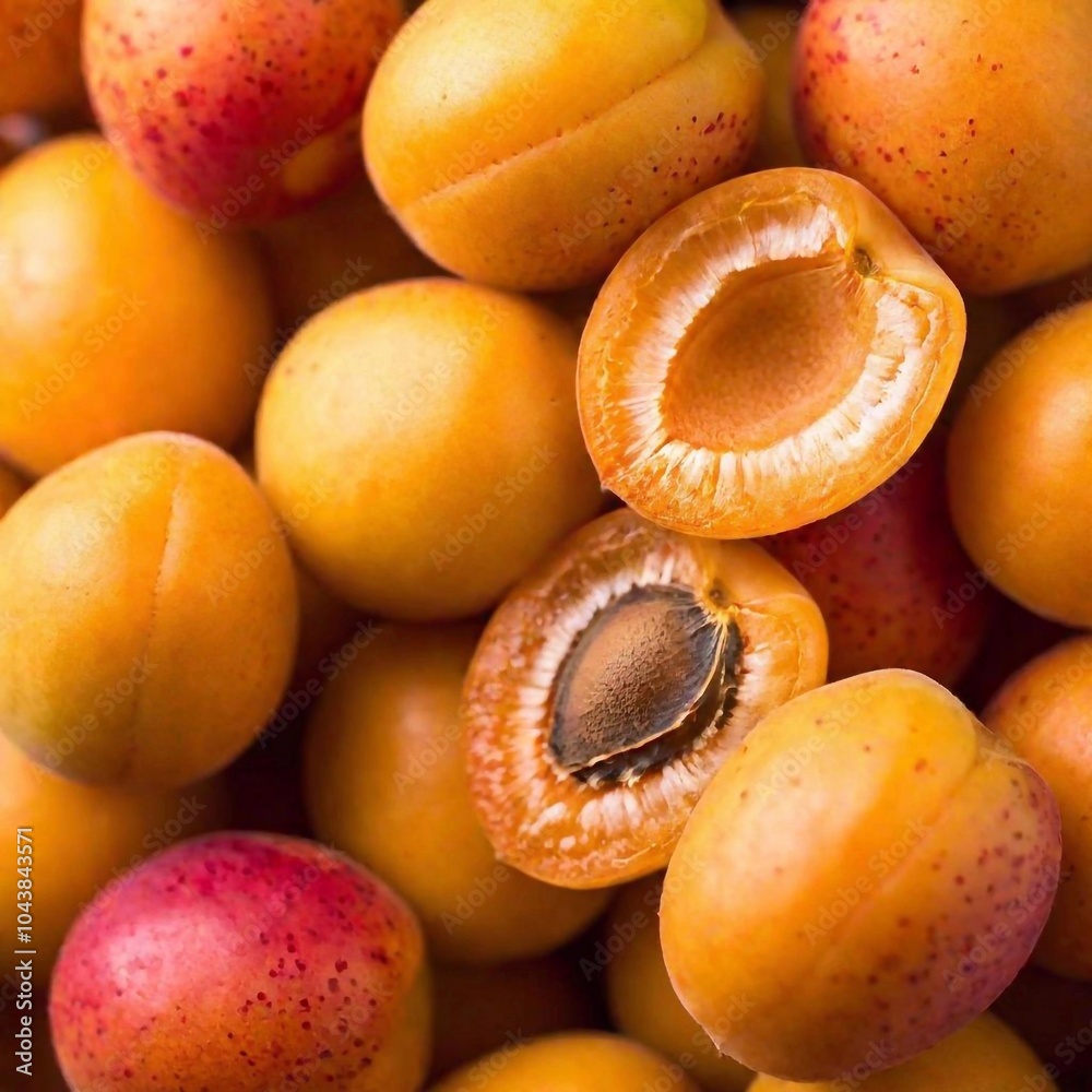 extreme macro apricots background from above extreme macro apricots background from above