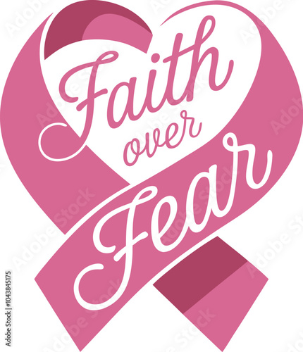 Breast Cancer T-shirt Design, Breast Cancer Awareness, Inspirational Breast Cancer Survivor T-Shirt, Hope and Strength Pink Ribbon, Support Breast Cancer Fighters, Faith Over Fear, Warrior Woman.