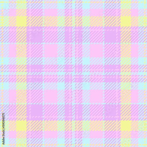 Open check pattern background, bandanna vector textile fabric. Spanish texture seamless plaid tartan in light and lime colors.