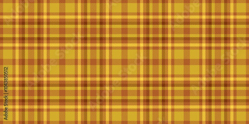 Realistic textile fabric check, colourful background texture pattern. Madras tartan vector plaid seamless in gluttony and yellow colors.