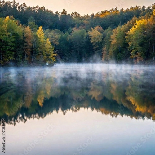 autumn landscape with colorful trees