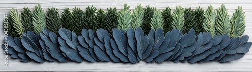 Pastel Toned Christmas Garlands with Frosted Touch